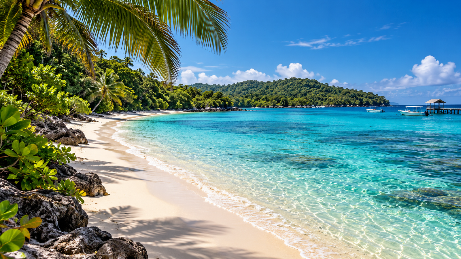 Illustrative beach & coastal days scene